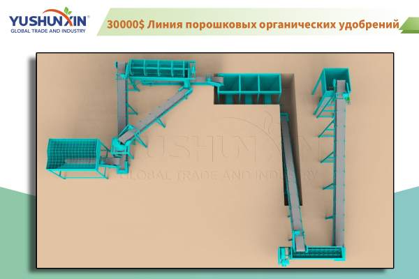 30000$ Линия порошковых органических удобрений